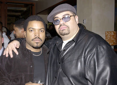 Ice Cube and Heavy D at the LA premiere of All About The Benjamins