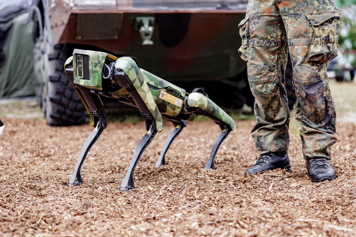 Military Robot Dog AXEL HEIMKEN/AFP via Getty Images