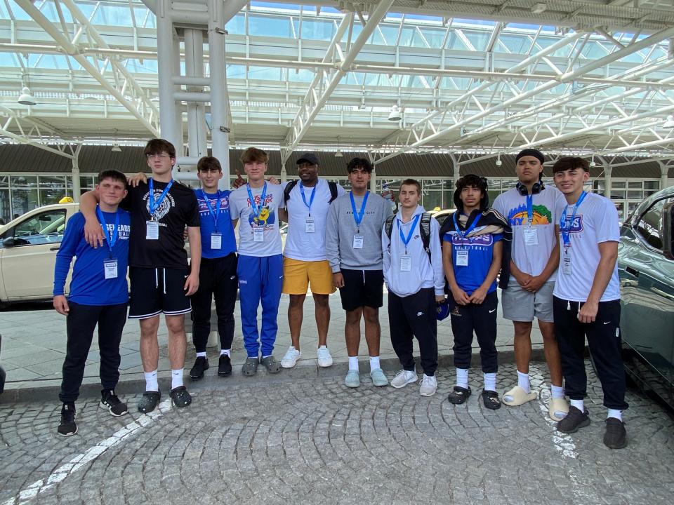 Horseheads High School's Thomas White and Jack Starbuck joined Elmira Notre Dame's Finn Schweizer in helping PhD Hoops USA to the under-16 gold medal at the United World Games in Austria in June of 2023.
