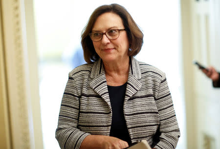 FILE PHOTO - Senator Deb Fischer (R-NE) walks in the U.S. Capitol in Washington, DC, U.S., August 22, 2018. REUTERS/Joshua Roberts