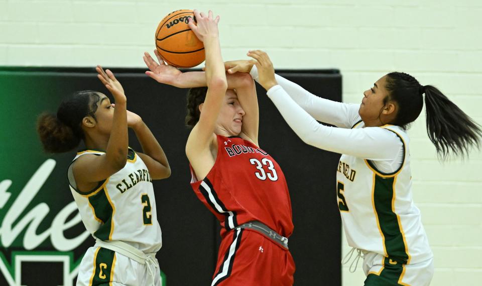 Clearfield and Bountiful play at Clearfield on Wednesday, Jan. 17, 2024. Bountiful won 56-47. | Scott G Winterton, Deseret News