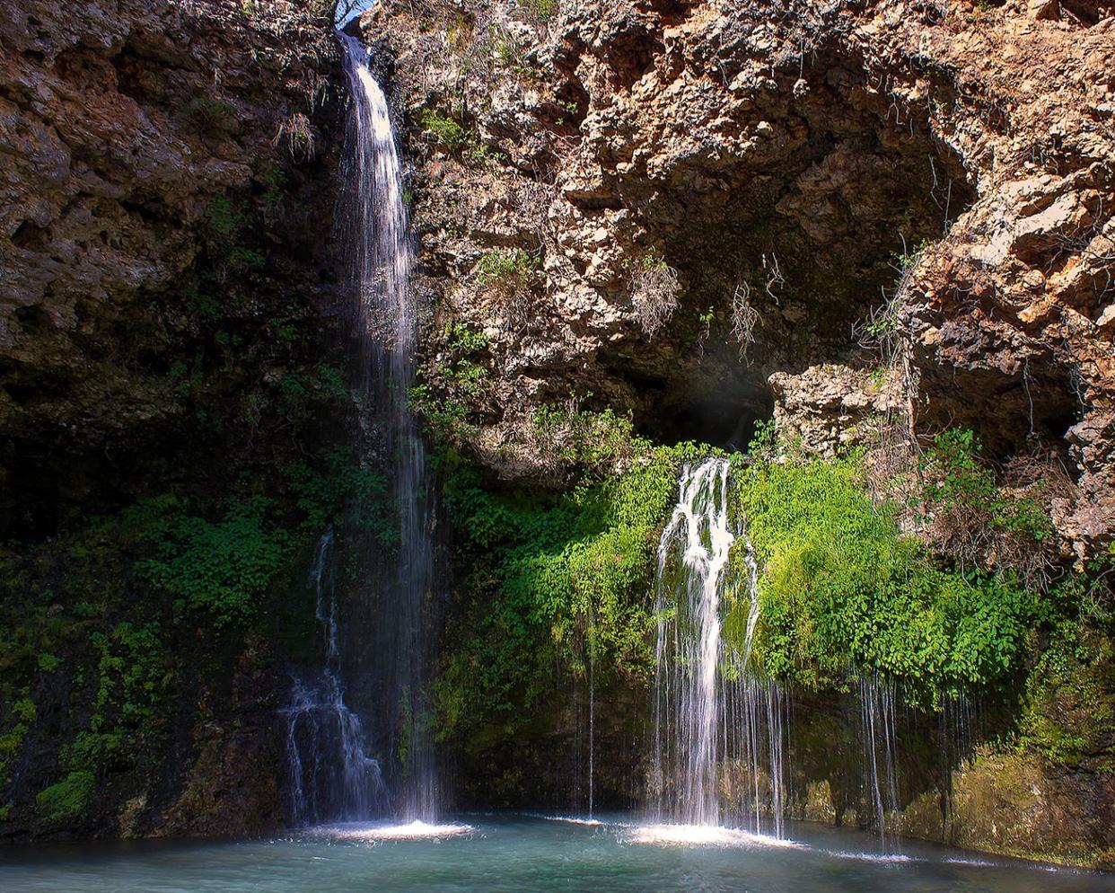 Natural Falls State Park in Colcord, Oklahoma