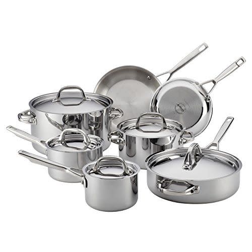 Triply Clad Stainless Steel 12-Piece Cookware Set