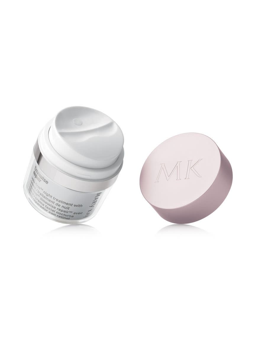 <p><a href="https://www.marykay.com/en-us/products/skincare/collection/timewise-repair/timewise-repair-volufirm-night-treatment-with-retinol-100904" rel="nofollow noopener" target="_blank" data-ylk="slk:Shop Now;elm:context_link;itc:0;sec:content-canvas" class="link rapid-noclick-resp">Shop Now</a></p><p>TimeWise Repair Volu-Firm Night Treatment With Retinol</p><p>$54.00</p><p>marykay.com</p>