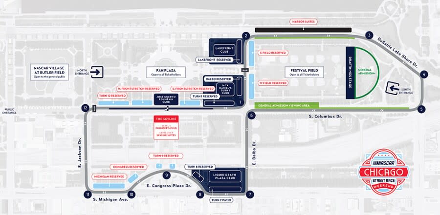 NASCAR Chicago Street Course 2024