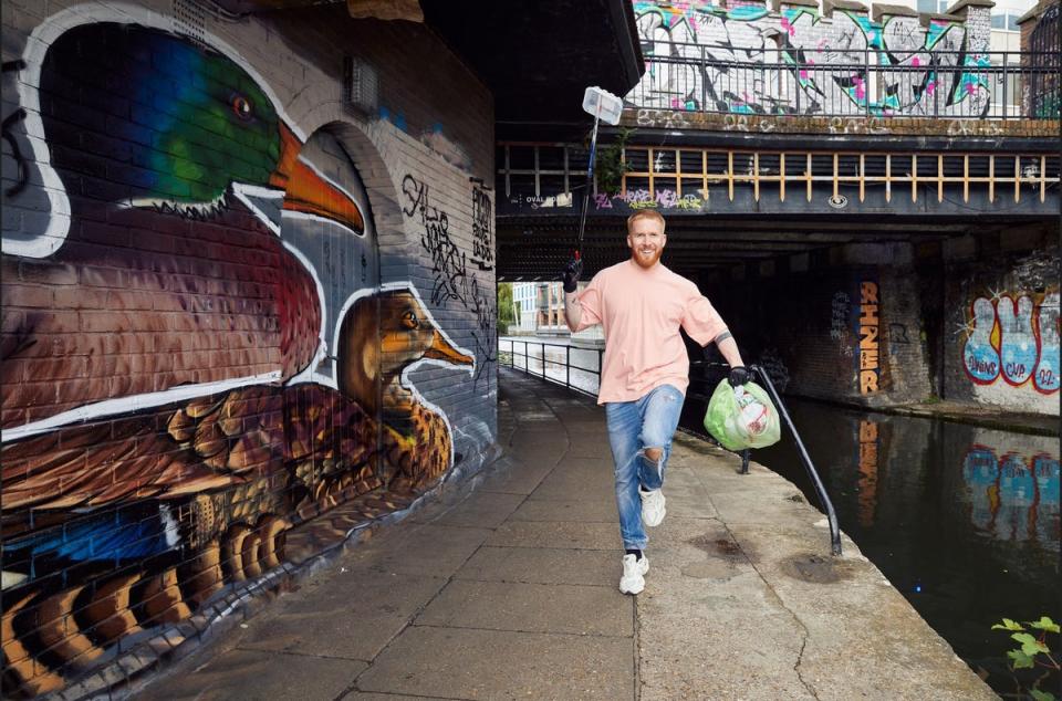 Strictly’s Neil Jones is among the stars taking part in the campaign (Canal & River Trust)