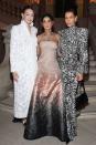 <p>Gigi Hadid, Demi Moore, and Bella Hadid</p>