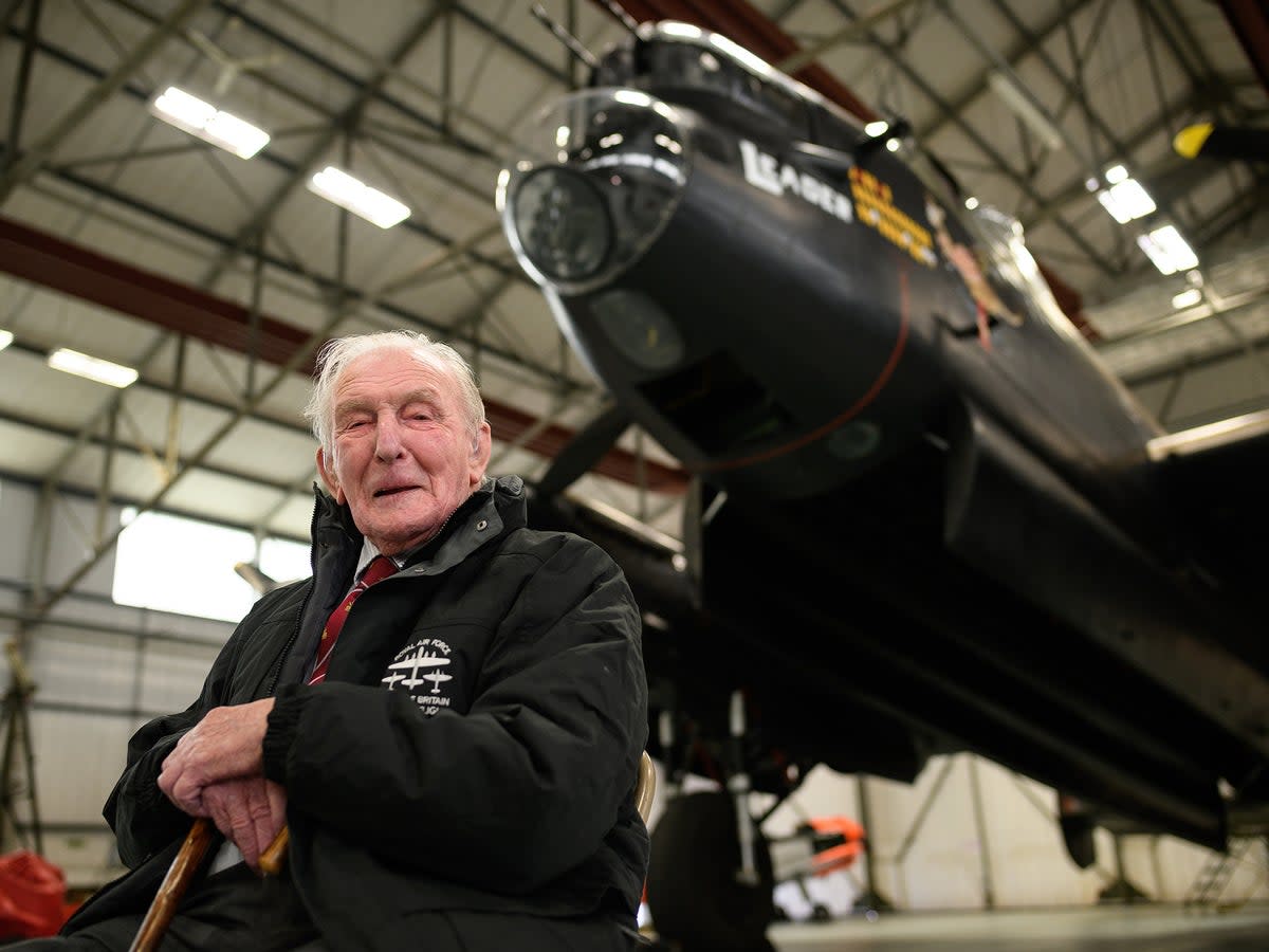 Johnson in 2018, on the 75th anniversary of the dambuster raids  (Getty)