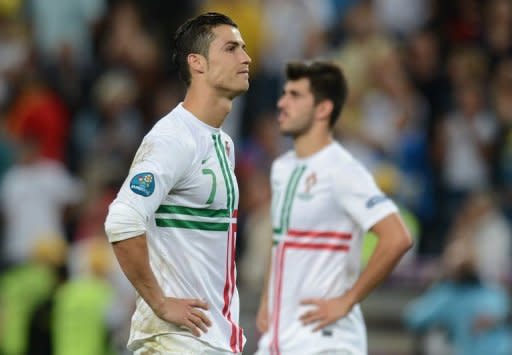 Portugal's Cristiano Ronaldo reacts after losing the Euro 2012 semi-final against Spain on June 27. Portugal should be proud of their performance at Euro 2012, even if their campaign ended in the crushing defeat in a penalty shootout in the semi-finals to holders Spain, Ronaldo insisted