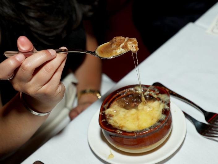 French Onion Soup at Les Halles