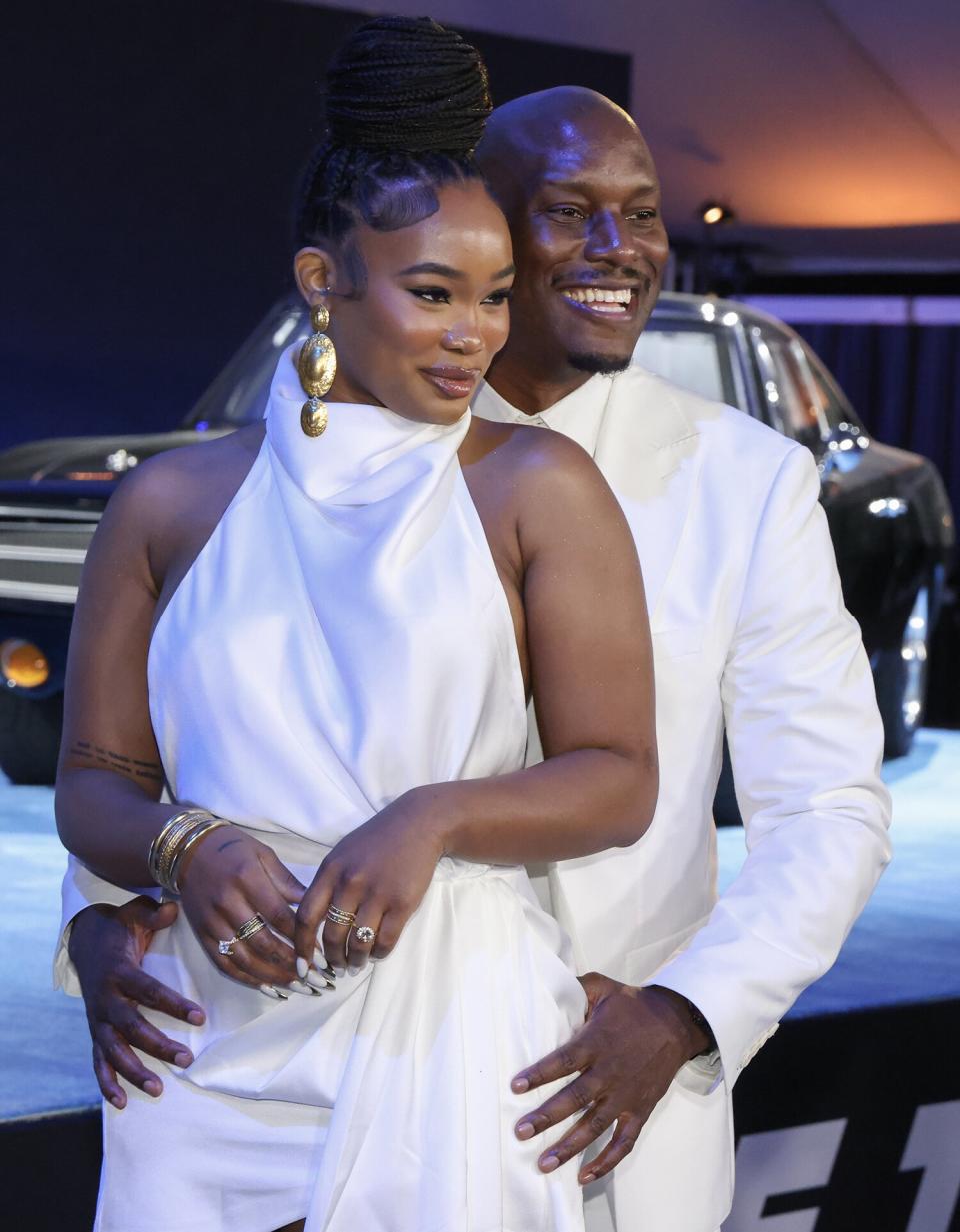 Zelie Timothy and Tyrese Gibson attend the trailer launch of Universal Pictures' "Fast X"