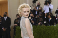 Julia Garner attends The Metropolitan Museum of Art's Costume Institute benefit gala celebrating the opening of the "In America: A Lexicon of Fashion" exhibition on Monday, Sept. 13, 2021, in New York. (Photo by Evan Agostini/Invision/AP)