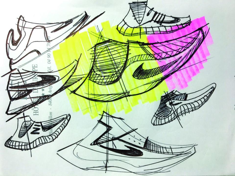 <span class="caption">Images from the mood board of Stefan Guest, a senior designer at Nike</span><span class="photo-credit">Nike</span>