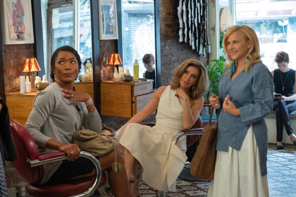 Patricia Arquette, Angela Bassett, and Felicity Huffman in still from Otherhood. 