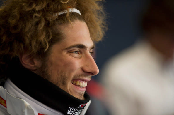 Motorcycle racing champion Marco Simoncelli of Italy – January 20, 1987 – October 23, 2011 (Photo by Mirco Lazzari gp/Getty Images)