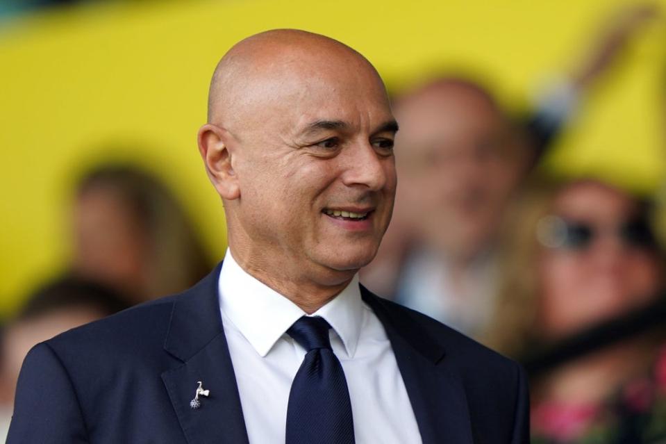 Tottenham chairman Daniel Levy must back manager Antonio Conte in the transfer market (PA)