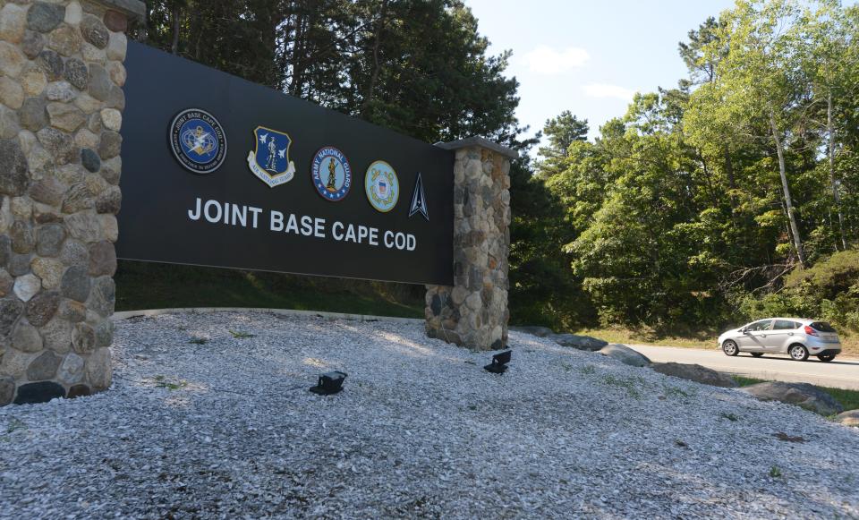 The entrance to Joint Base Cape Cod. File photo
