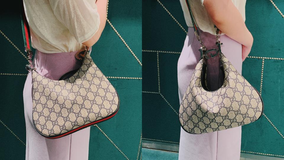 2022十大熱搜精品包1：Gucci Attache肩背包，NT$90,500！圖片來源/編輯拍攝