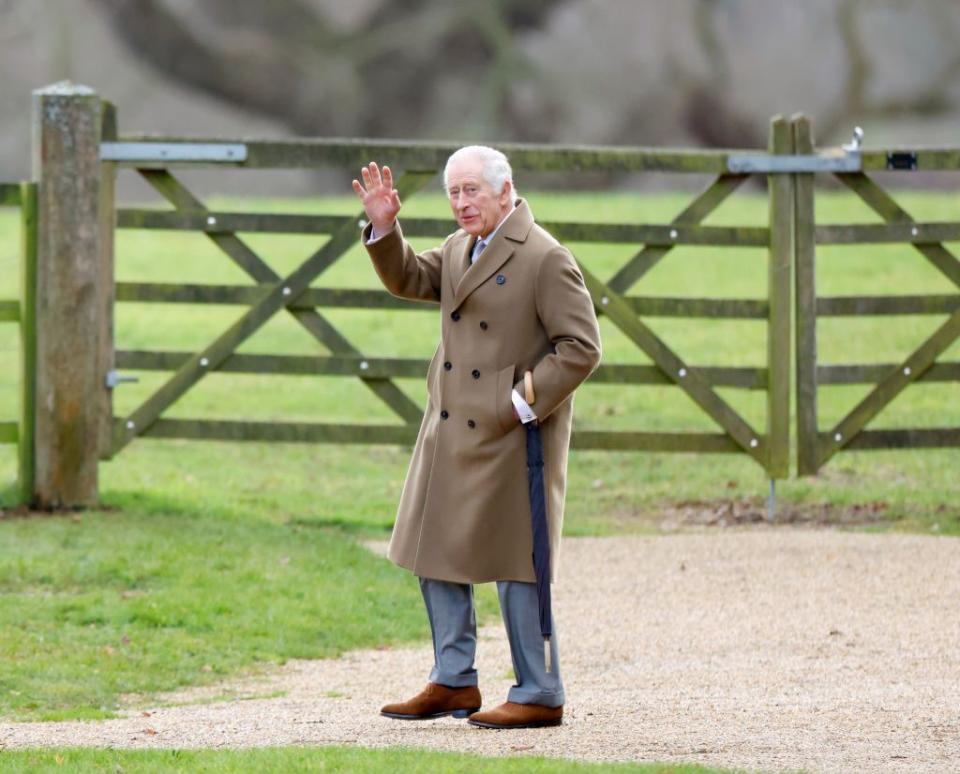 king charles attends sunday church service in sandringham