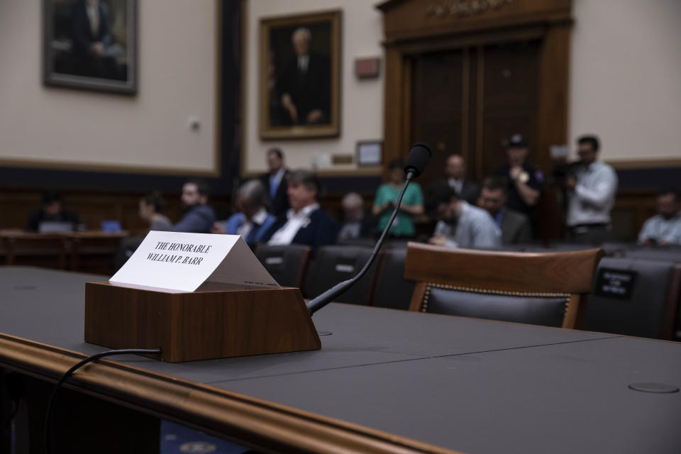 Attorney General William Barr refused to show up for a hearing before the House Judiciary Committee on Thursday. (Photo: Bloomberg via Getty Images)