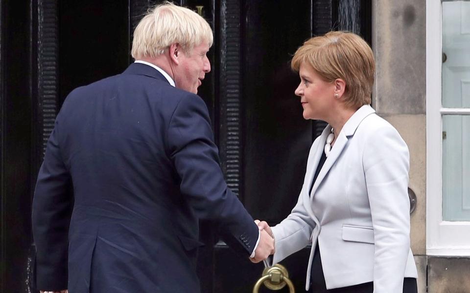 Doubts were raised over Ms Sturgeon's approach to winning the right to hold a new independence referendum, which Boris Johnson has said he would refuse - Jane Barlow/PA