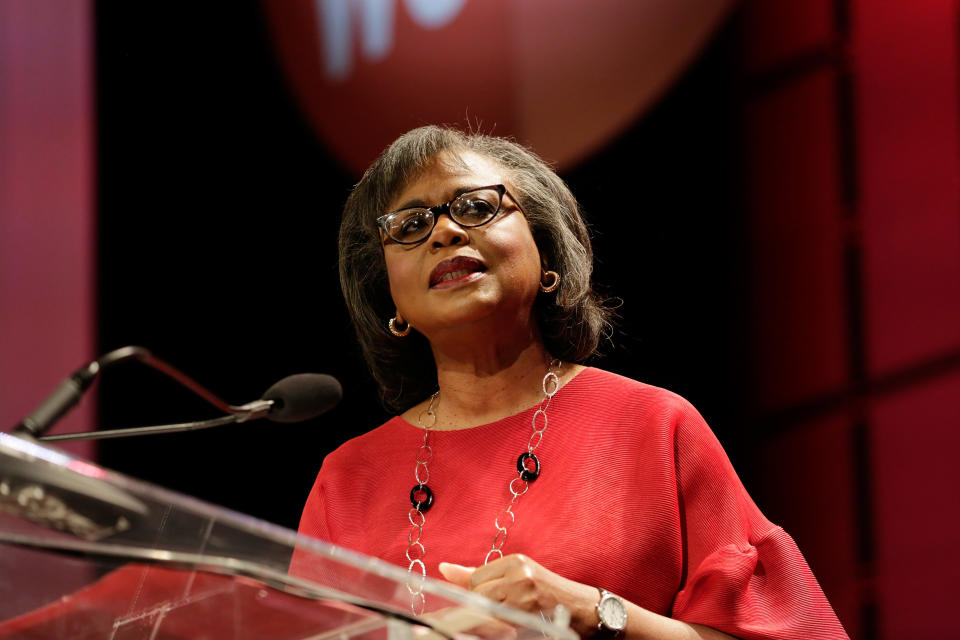 Anita Hill speaks at the Texas Conference For Women 2017 at the Austin Convention Center on Nov. 2, 2017, in Austin, Texas. (Photo: Marla Aufmuth via Getty Images)