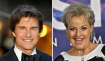 Sie haben - zumindest auf diesem Bild - sogar eine ähnliche Frisur. Auch den Geburtstag teilen sich Tanja Schumann und Tom Cruise: Die "RTL Samstag Nacht"-Komikerin und der "Top Gun"-Star und feierten am 3. Juli beide ihren 60. Geburtstag. (Bild: Getty Images/Jeff Spicer/Christian Augustin)