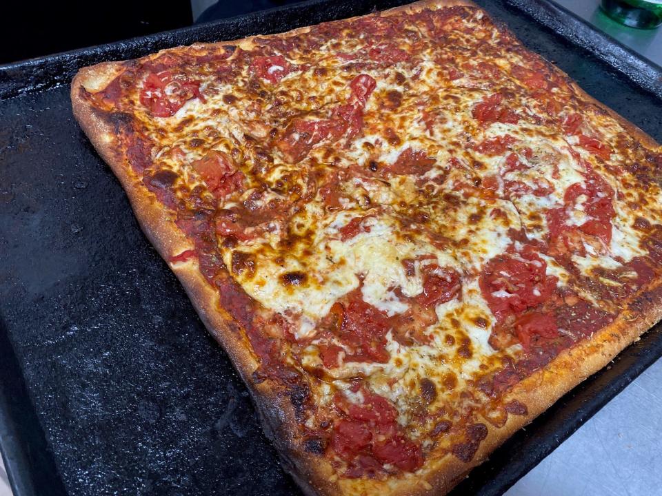 A grandma style pie from Santillo's in Elizabeth