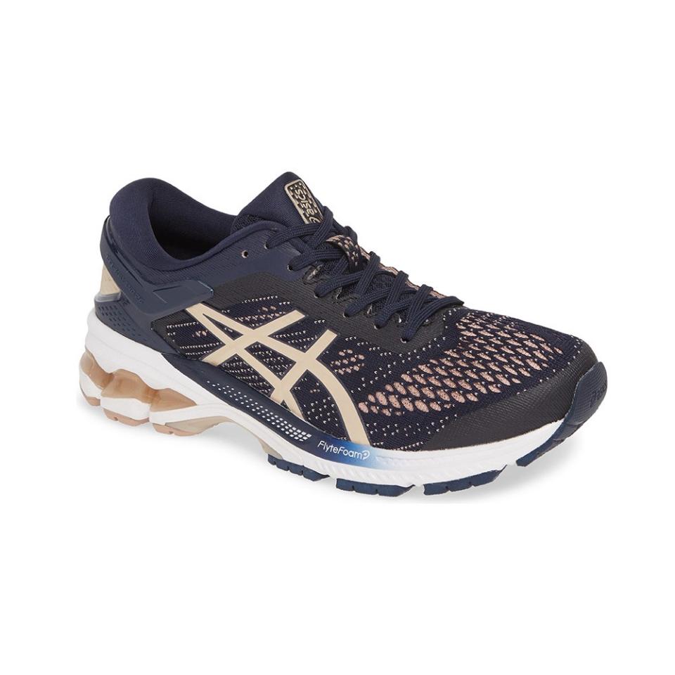 Asics Gel-Kayano 26 Running Shoe, $120