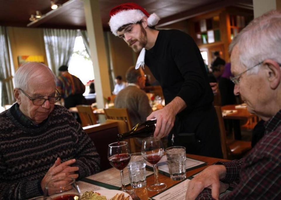 Many Triangle restaurants are offering special dine-in meals on Christmas Day, while others, like Irregardless Cafe, pictured in 2010, are offering take home meals for feasts at home.