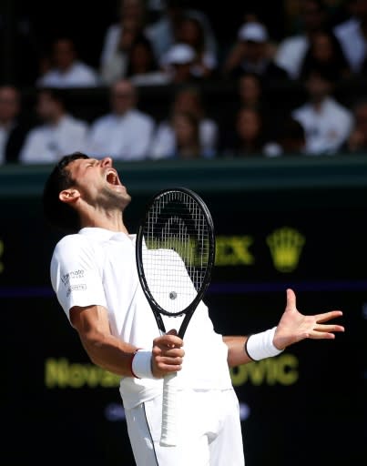 Scream and shout: Novak Djokovic