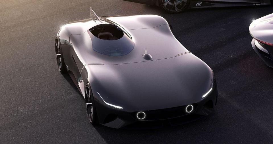 Jaguar Vision Gran Turismo Roadster 擁有開放式駕駛艙的全方位視野，玩家將完全沉浸在遊戲中。