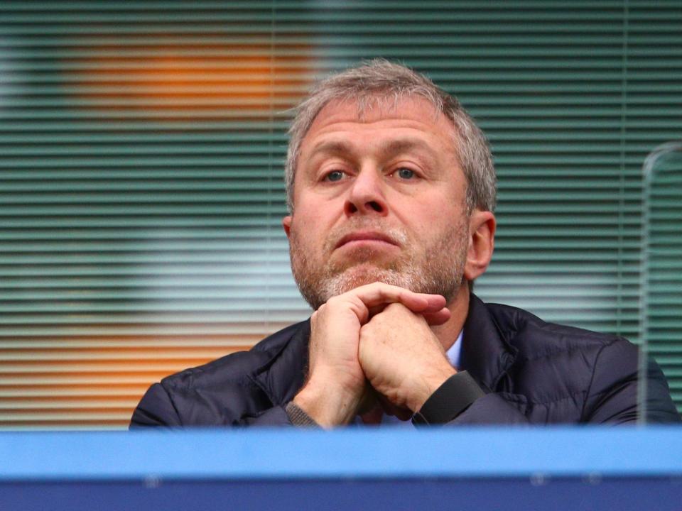 Chelsea owner Roman Abramovich is seen on the stand during the Barclays Premier League match between Chelsea and Sunderland at Stamford Bridge