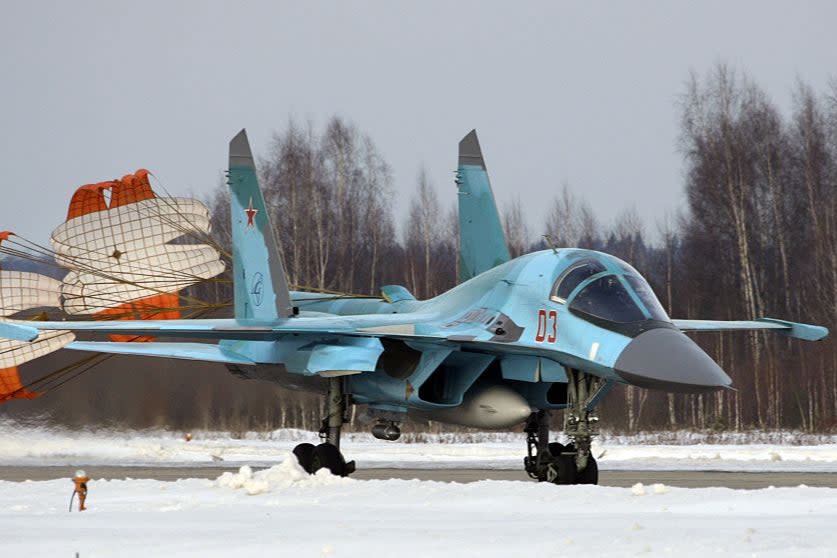 File photo of Russian Su-34 jet (AFP via Getty Images)