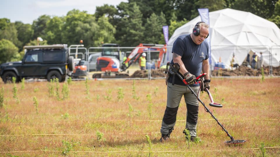 A full metal detecting survey of Garden Field has now been completed. - James Dobson/National Trust Images