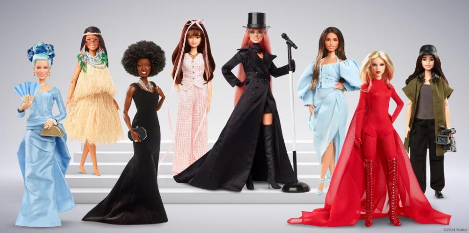 Joining Mirren in the incredible honor are Viola Davis, Shania Twain, Kylie Minogue, Maira Gomez, Lila Avilés, Nicole Fujita and Enissa Amani. Mattel/SWNS