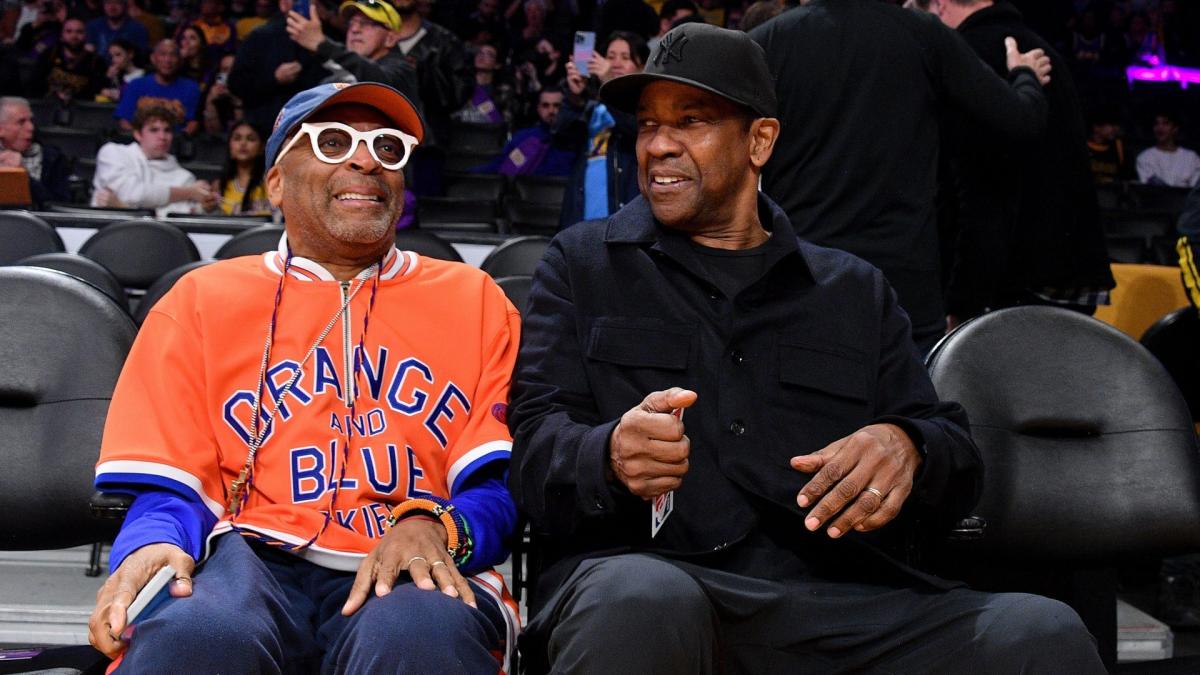 Denzel Washington, Spike Lee Skip Oscars For Lakers Vs. Knicks Game