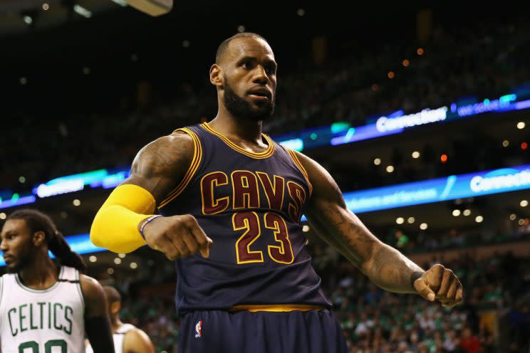 LeBron James and the Cleveland Cavaliers flexed their muscle again in Boston. (AP)