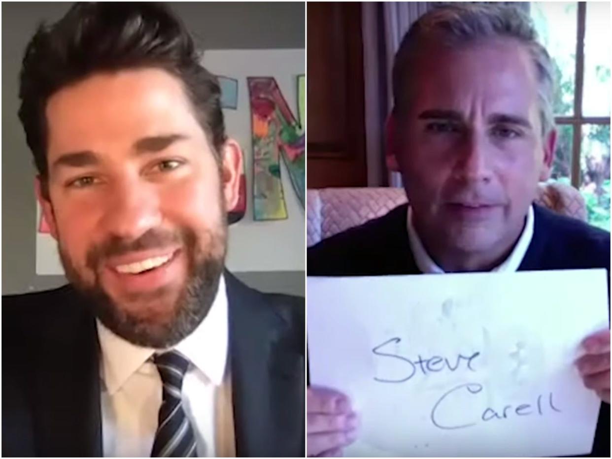 John Krasinski Steve Carell live chat