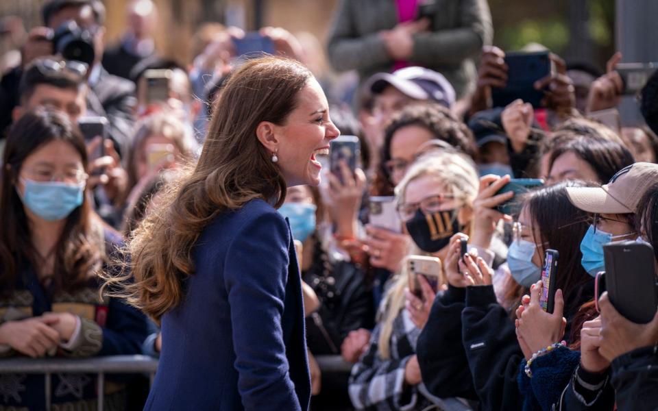 The Duchess of Cambridge at the University of Glasgow - Jane Barlow/Pool/AFP via Getty Images