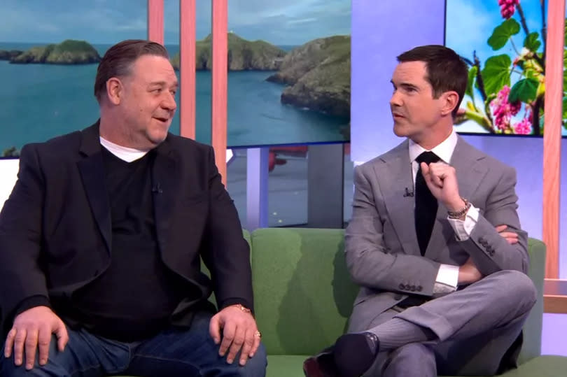 Russell Crowe and Jimmy Carr on The One Show