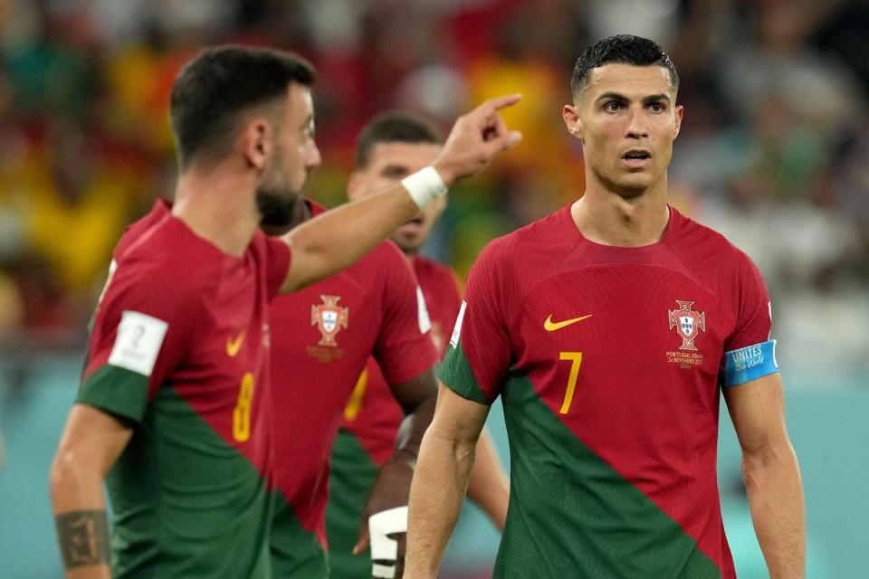 Cristiano Ronaldo (right) helped Portugal beat Ghana in Doha (Martin Rickett/PA) (PA Wire)