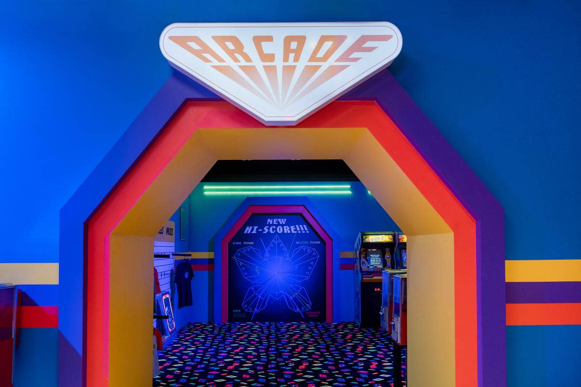 Palace Arcade to be replicated inside the “Stranger Things: The Store,” a pop-up location devoted to the popular Netflix supernatural series opening Oct. 26, 2022, for a limited time inside Aventura Mall in North Miami-Dade, Florida.