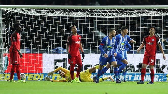 Hertha BSC schlägt Eintracht Frankfurt in einer umkämpften Partie