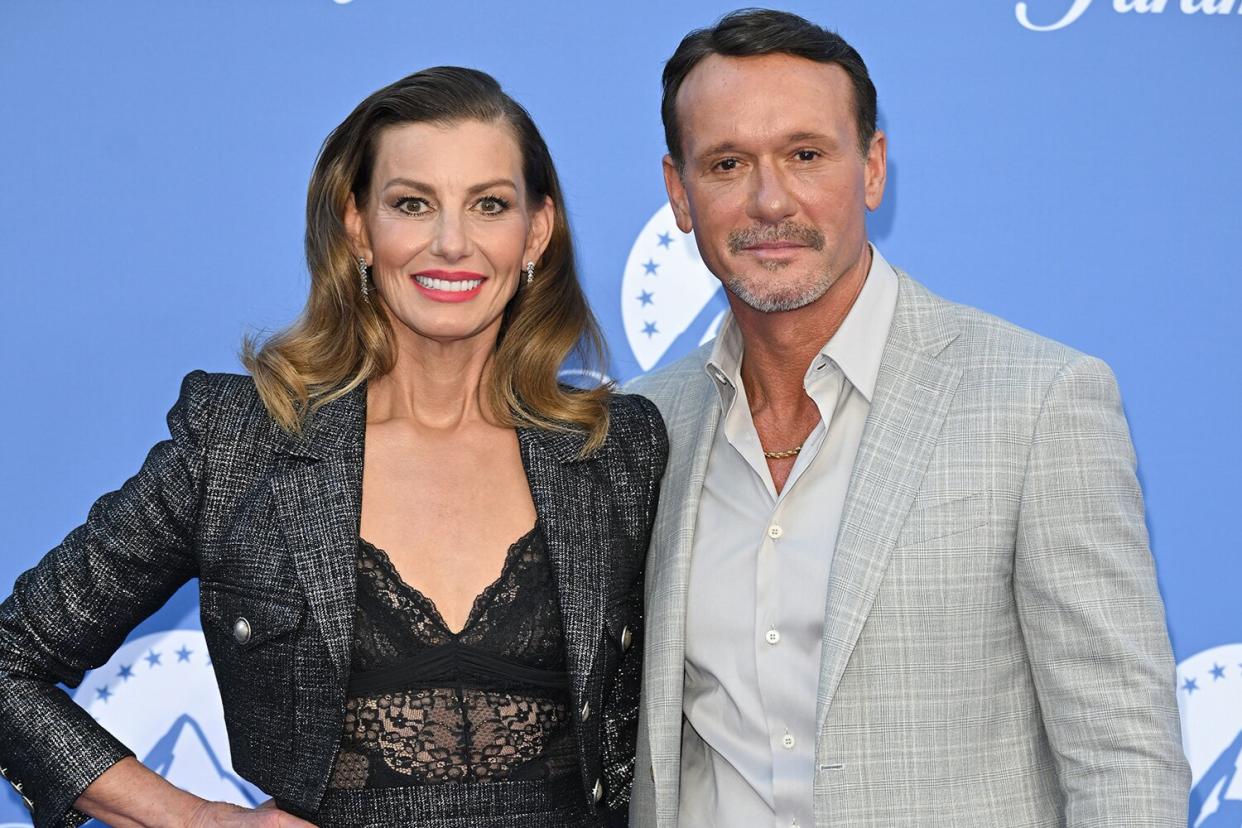 Faith Hill and Tim McGraw attend the Paramount+ UK Launch on June 20, 2022 in London, England.