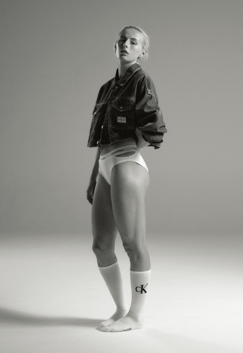 Chloe Kelly for Calvin or Nothing campaign.
