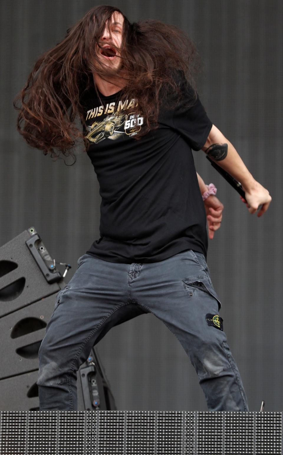 Subtronics performs during the Snake Pit, Sunday, May 28, 2023, during the 107th running of the Indianapolis 500 at Indianapolis Motor Speedway. 