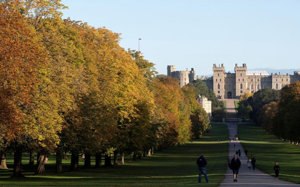 <p>Windsor Castle and Hampton Court are both home to some absolutely glorious grounds, and they become even more spectacular in Autumn as the leaves turn to various shades of gold and brown. You can spend time walking through fallen leaves in the grounds before heading inside for warmth and to learn more about the history of these impressive buildings.</p><p>You can visit these two stunning royal residences and more on Prima’s exciting tour of Britain's finest palaces this October. You’ll be accompanied by royal expert Robert Hardman, who will give an exclusive talk and Q&A.</p><p><a class="link " href="https://www.primaholidays.co.uk/tours/royal-palaces-robert-hardman-queens-jubilee" rel="nofollow noopener" target="_blank" data-ylk="slk:FIND OUT MORE">FIND OUT MORE</a></p>