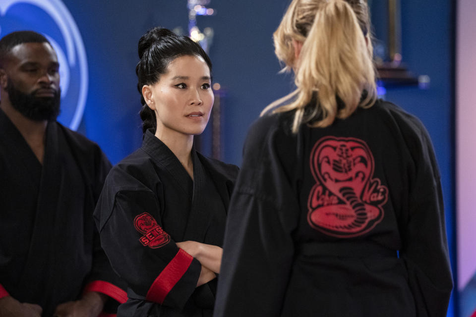 Cobra Kai. Alicia Hannah-Kim as Kim Da-Eun