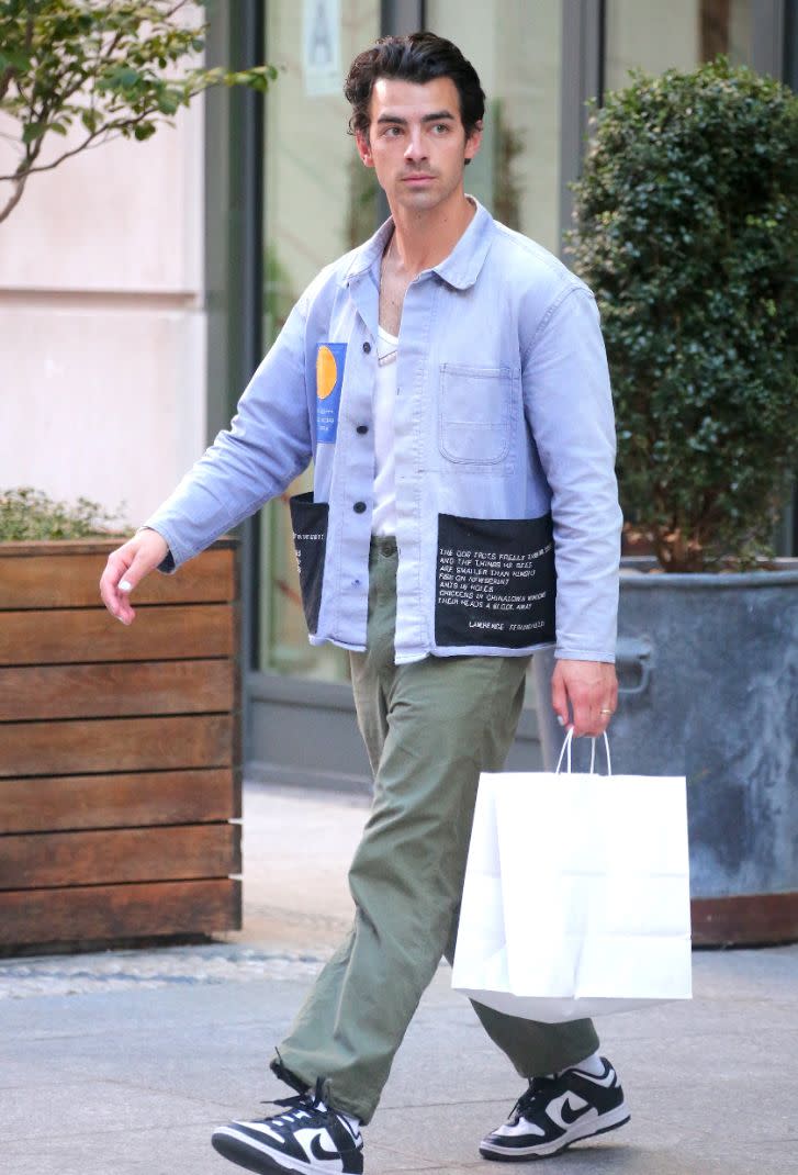 Joe Jonas and Sophie Turner leave their hotel in Soho, New York City, Oct. 21. - Credit: Splash News